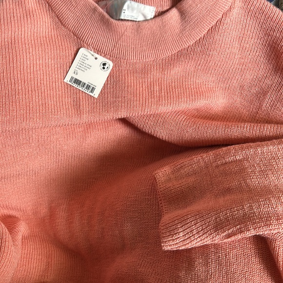 Free People Malibu Solid Surf Set Knit Sweater Coral Pink XS - Picture 10 of 14